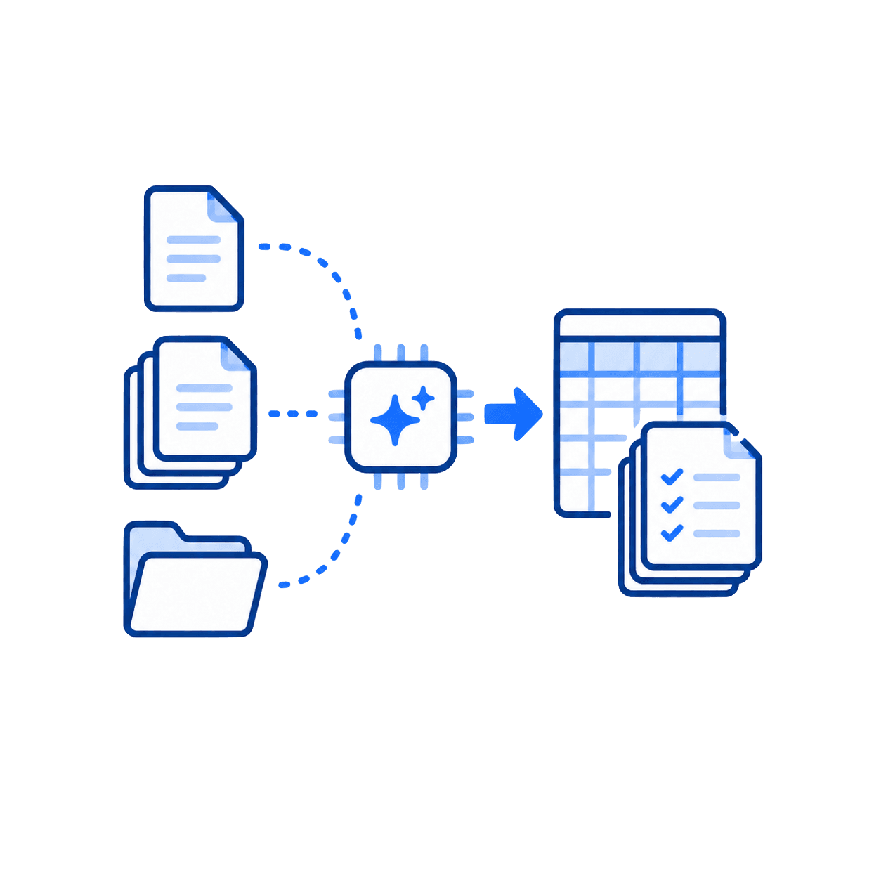 集めた勤怠を AI が締めデータに整えるアイコン